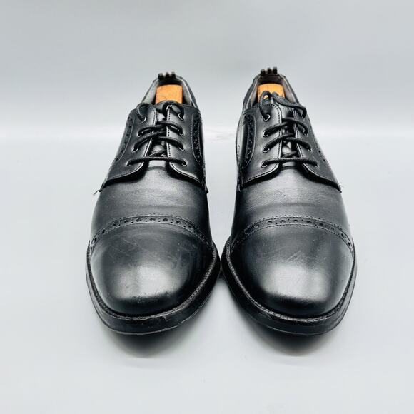 Cole Haan Shoes Mens 7 Black Leather Grand 360 Oxford Cap Toe Brogue Dress main image 6